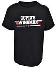 Camiseta exclusiva para bebês e meninos do Dia dos Namorados Cupids Wingman (10, Cupido)