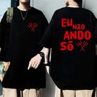 Camiseta Exu Eu Nao Ando Só 100% Algodão Umbanda Candomble Unissex