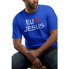 Camiseta Fé Jesus Evangélica Coração Tamanho Especial G1 G2 G3