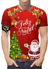 Camiseta Feliz Natal PLUS SIZE Masculina Blusa Papai Noel E2 Camiseta Feliz Natal PLUS SIZE Masculina Blusa Papai Noel E2