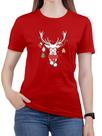 Camiseta Feliz Natal Rena 100% Algodão Tshirt Feminina Noel Camiseta Cristã 100% Algodão T-shirt Feminina Gospel Exodo