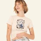 Camiseta Feminina Alice Bunny Camisa Malha Algodão Confort Baby Look Camiseta Feminina Alice Bunny Camisa Malha Algodão Confort Baby Look