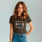 Camiseta Feminina Anime DemonSlayer Estilosa Blusinha Manga Cuta 100 Algodão Desenho Fofo