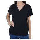 Camiseta Feminina Averzzy Gola V Preta - 6752