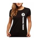 Camiseta Feminina Baby Look DryFit Personal Trainer Uniforme
