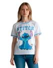 Camiseta Feminina Baby Look Gola Redonda Estampa Com Pérolas