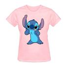 camiseta feminina baby look Lilo & Stictch Filme em camiseta feminina baby look Lilo & Stictch Filme em