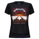 Camiseta Feminina Baby Look Metallica Estampada Rock Banda Stamp Algodão Camiseta Feminina Baby Look Metallica Estampada Rock Banda Stamp Algodão