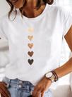 Camiseta Feminina Básica Estampa Bexiga Algodão Macio
