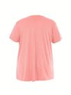 CAMISETA FEMININA BÁSICA ROSA tamanho PP