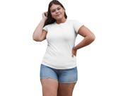 Camiseta Feminina Bata Branca tecido 100% poliéster PF sublimação Branca