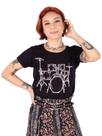 Camiseta Feminina Bateria Line Drum Preta Camiseta Feminina Bateria Line Drum Preta