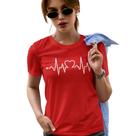 Camiseta Feminina Batimento Cardíaco coração Cardiologia
