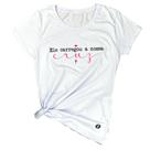 Camiseta Feminina Branca Ele carregou nossa cruz