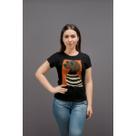 Camiseta Feminina Cachorro Salsicha Dachshund Óculos Camisa Estampada 100% Algodão Pet Moda Casual