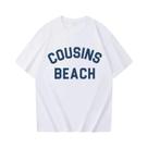Camiseta Feminina Casual De Verão Estilo Harajuku Com Mangas Curtas Cousins Beach Aesthetic Camiseta Feminina Casual De Verão Estilo Harajuku Com Mangas Curtas Cousins Beach Aesthetic