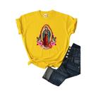 Camiseta Feminina Casual Nossa Senhora de Guadalupe - Manga Curta - Estilo Streetwear