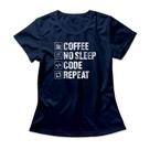 Camiseta Feminina Code Repeat Studio Geek Camiseta Feminina Code Repeat Studio Geek