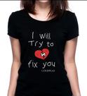 Camiseta Feminina Coldplay Fix You Baby Look Show Brasil