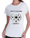 Camiseta Feminina Coldplay Turnê 2023 - Baby Look!