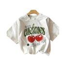 Camiseta Feminina Com Estampa De Coração Cereja, Gola Redonda, Manga Curta, Casual, Kawaii