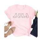 Camiseta Feminina Com Estampa De Gatos Kawaii, Camiseta Fofa E Engraçada De Desenho Animado Ullzang