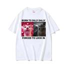 Camiseta Feminina Com Estampa De Meme De Gato Engraçado, Manga Curta, Gola Redonda, Pulôver Com