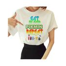 Camiseta Feminina Com Estampa De Quadrinhos De Anime Pikmin, Roupas Para Meninas