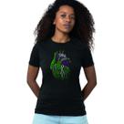 Camiseta Feminina Coração Natureza Tech Preta
