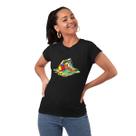 Camiseta Feminina Cubo Mágico Tinta Derretendo Baby Look Camiseta Feminina Cubo Mágico Tinta Derretendo Baby Look