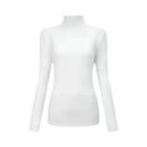 Camiseta Feminina De Gola Alta Quente Para Outono/Inverno, Elegante, Versátil E Confortável Com