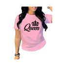 Camiseta Feminina De Manga Curta Com Estampa De Letras E Gola Redonda, Roupa Casual De Primavera E Camiseta Feminina De Manga Curta Com Estampa De Letras E Gola Redonda, Roupa Casual De Primavera E