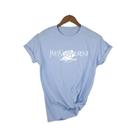 Camiseta Feminina De Verão Com Estampa De Alfabeto, Gola Redonda, Manga Curta, Marca De Luxo,