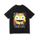 Camiseta Feminina De Verão Com Estampa De Desenho Animado Smiling Friends Confortável Casual Com