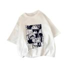 Camiseta Feminina De Verão Com Estampa My Hero Academia Shoto Todoroki, Estilo Harajuku Anime