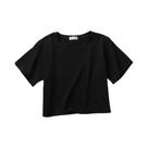 Camiseta Feminina De Verão Em Algodão Com Manga Curta, Decote Redondo, Top Cropped Casual Solto Camiseta Feminina De Verão Em Algodão Com Manga Curta, Decote Redondo, Top Cropped Casual Solto