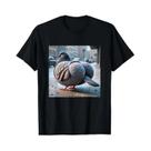 Camiseta Feminina Divertida Com Estampa De Pombo, Meme Gen Z Nível 100, Kawaii Harajuku Y2K Estética