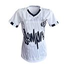 Camiseta Feminina do Santos FC Torcedora Peixe Oficial Camiseta Feminina do Santos FC Torcedora Peixe Oficial