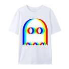 Camiseta Feminina Engraçada Com Estampa De Fantasma Psicodélico, Halloween, Música Techno EDM, Tops