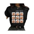 Camiseta Feminina Engraçada de Capivara Anos 90 - Estilo Casual Camiseta Feminina Engraçada de Capivara Anos 90 - Estilo Casual