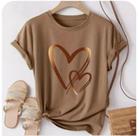Camiseta feminina Estilo babylook corações