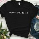 Camiseta Feminina Euphoria Baby Look T-Shirt Camiseta Feminina Euphoria Baby Look T-Shirt