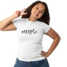 Camiseta Feminina Evolução Bicicleta Amo Bike Baby Look