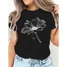 Camiseta Feminina Floral Margarida Flor 100% Algodão Premium