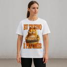 Camiseta Feminina Garfield Eu Treino É Pra Comer Fitness Academia Maromba Personalizada Algodão Camiseta Feminina Garfield Eu Treino É Pra Comer Fitness Academia Maromba Personalizada Algodão