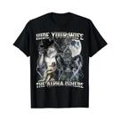 Camiseta Feminina Gótica Estampada Confortável E Respirável De Manga Curta Para Uso Externo E Camiseta Feminina Gótica Estampada Confortável E Respirável De Manga Curta Para Uso Externo E