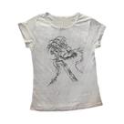 Camiseta Feminina Gótica Retrô Anos 90 Emo Com Estampa Anime Y2K Vintage Harajuku Manga Curta Casual