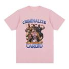 Camiseta Feminina Grande Retrô Estilo Hip Hop Para Academia E Fitness, Manga Curta, Moda