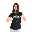 Camiseta Feminina Guarda-Chuva Cidade Grande Garoa Prédios