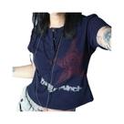 Camiseta Feminina Harajuku Com Estampa De Estrela, Estilo Japonês, Gola Redonda, Manga Curta,
